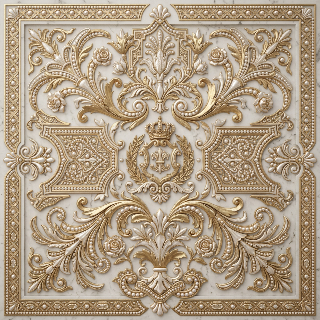 Pearl & Gold Floral Masterpiece