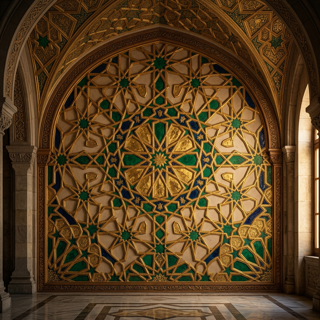 Emerald & Gold Geometry