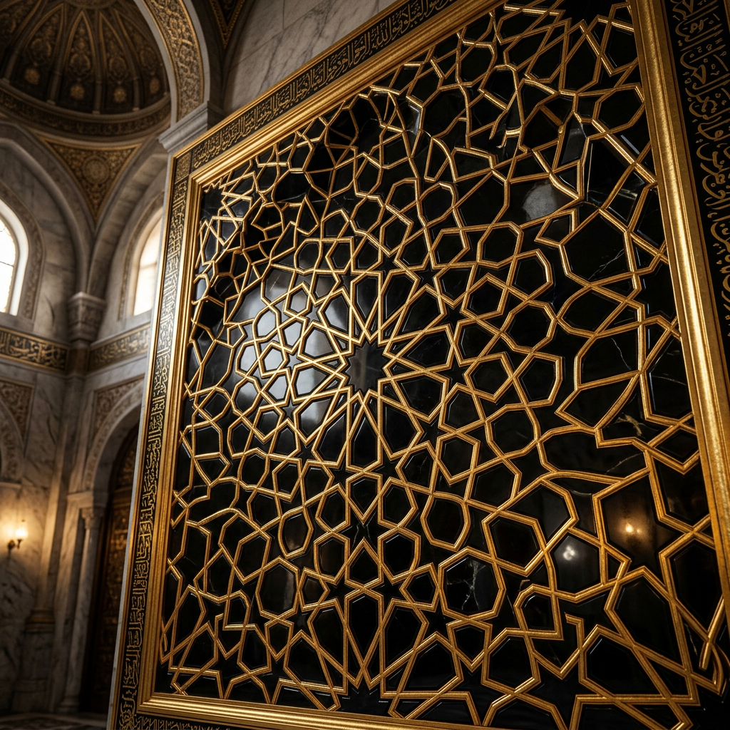 Gold & Onyx Geometry