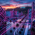 LA Cyber-Sunset Obsidian