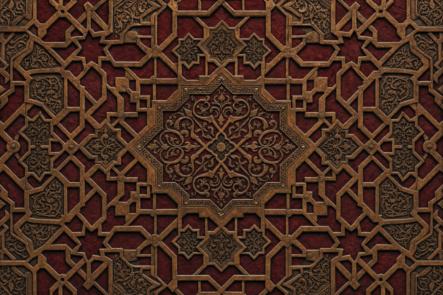 Crimson & Bronze I