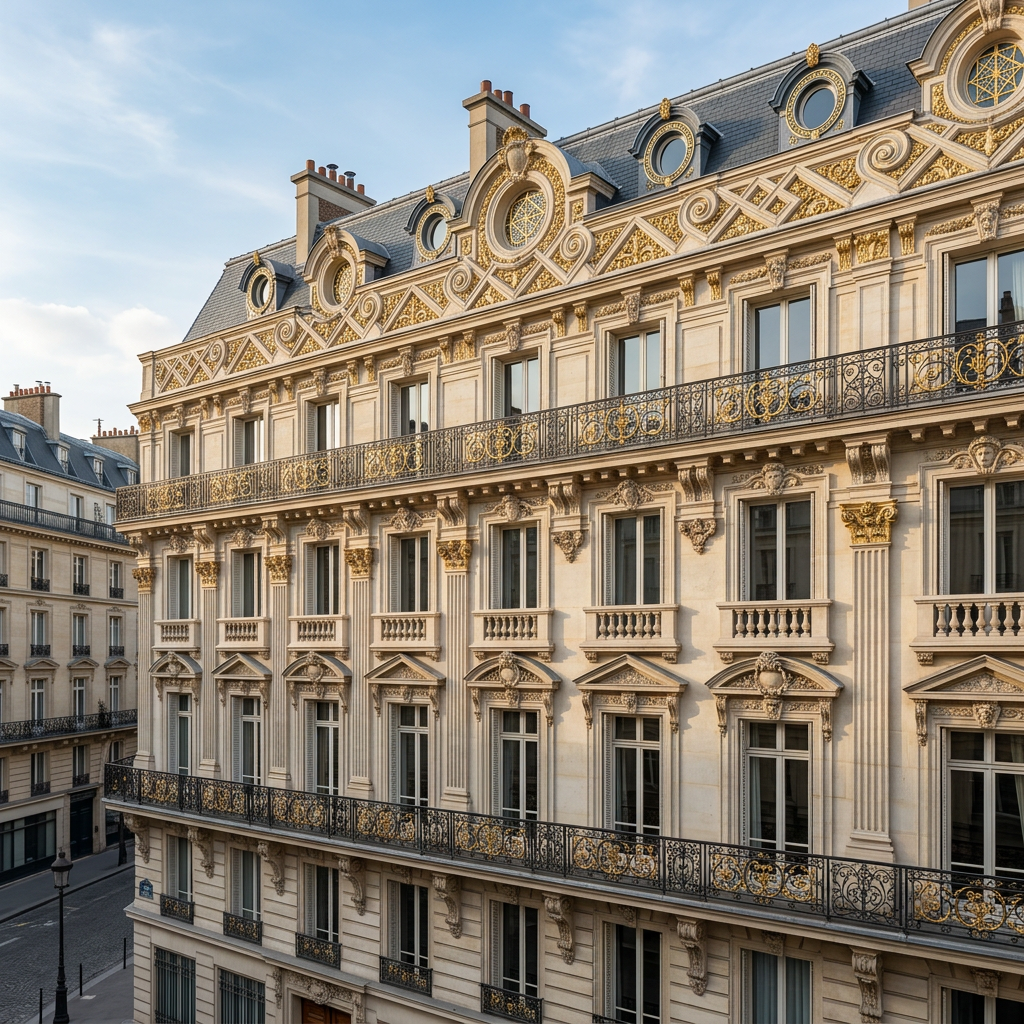 Parisian Gold & Limestone Haussmann